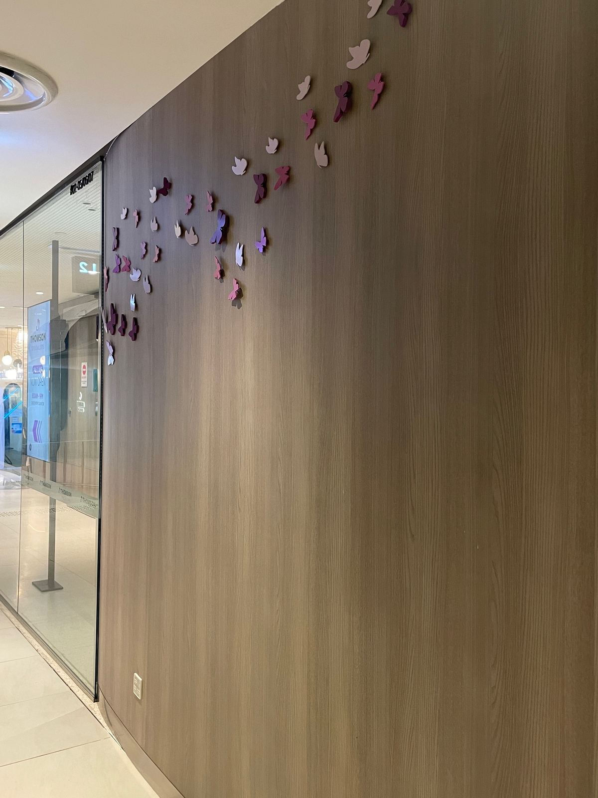 Feature wall &mdash; butterfly relief · decor