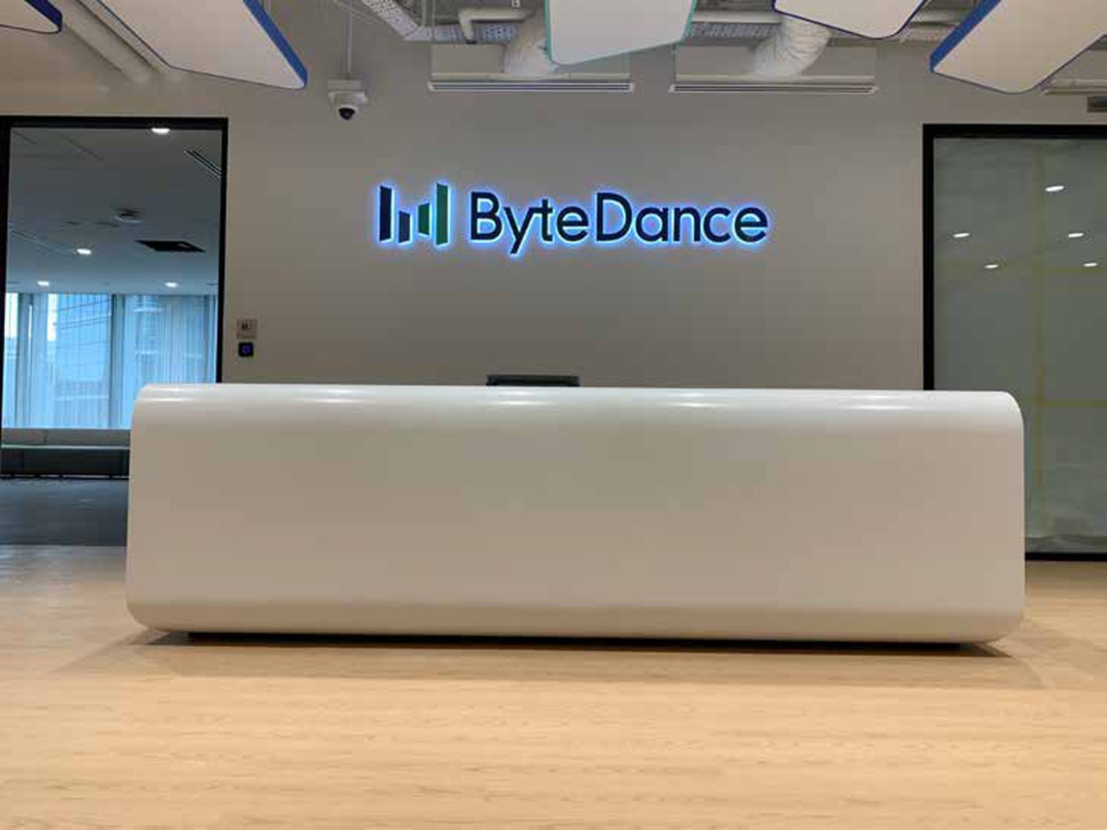 ByteDance &mdash; backlit reception logo
